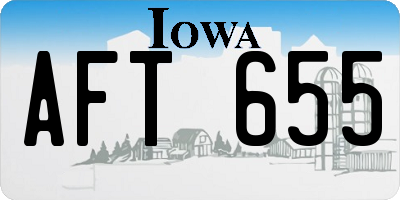 IA license plate AFT655