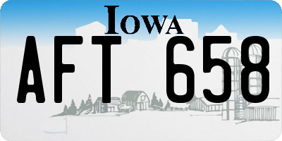 IA license plate AFT658
