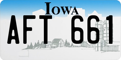IA license plate AFT661