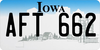 IA license plate AFT662
