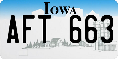 IA license plate AFT663