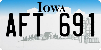 IA license plate AFT691