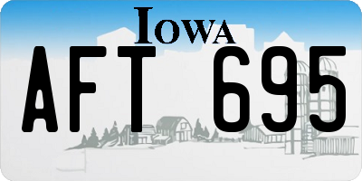 IA license plate AFT695