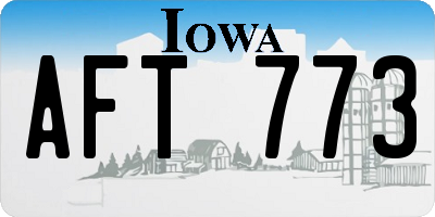 IA license plate AFT773