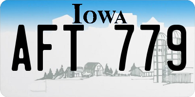 IA license plate AFT779