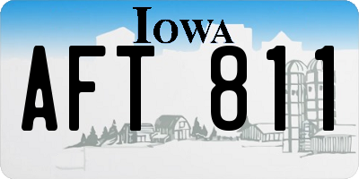 IA license plate AFT811