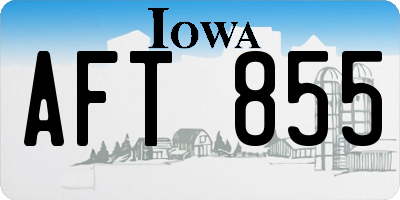 IA license plate AFT855