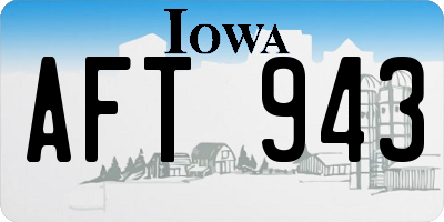IA license plate AFT943
