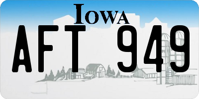 IA license plate AFT949