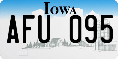 IA license plate AFU095