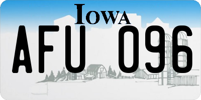 IA license plate AFU096