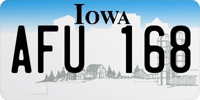 IA license plate AFU168