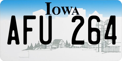 IA license plate AFU264