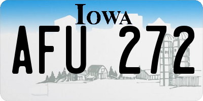 IA license plate AFU272