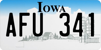 IA license plate AFU341