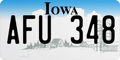 IA license plate AFU348