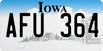 IA license plate AFU364