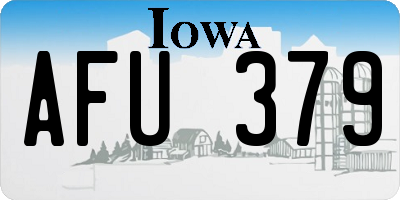 IA license plate AFU379