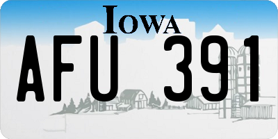 IA license plate AFU391