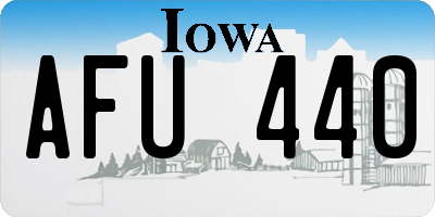 IA license plate AFU440