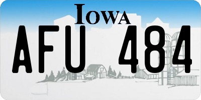 IA license plate AFU484