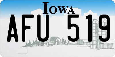 IA license plate AFU519
