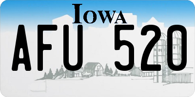 IA license plate AFU520