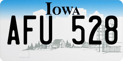 IA license plate AFU528