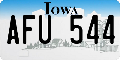 IA license plate AFU544