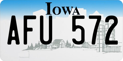IA license plate AFU572