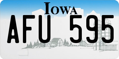 IA license plate AFU595