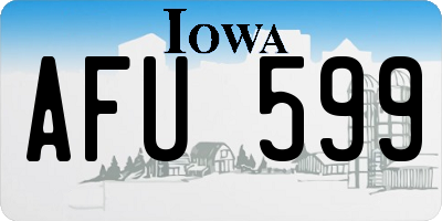 IA license plate AFU599