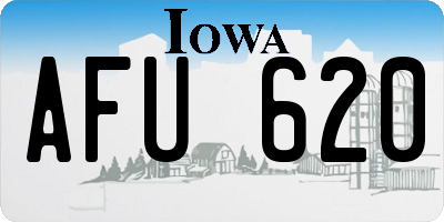 IA license plate AFU620