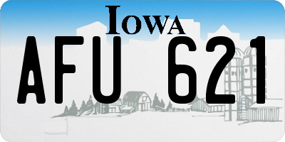 IA license plate AFU621