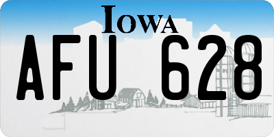 IA license plate AFU628