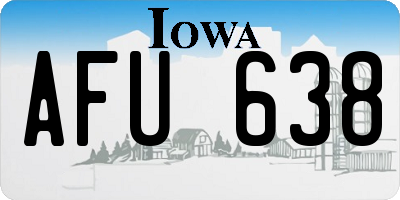 IA license plate AFU638