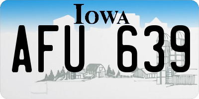 IA license plate AFU639