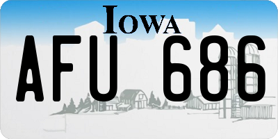 IA license plate AFU686