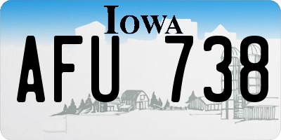 IA license plate AFU738