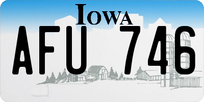 IA license plate AFU746