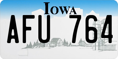 IA license plate AFU764
