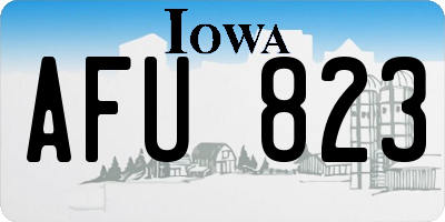IA license plate AFU823