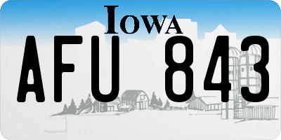 IA license plate AFU843
