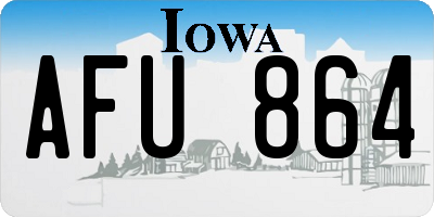 IA license plate AFU864