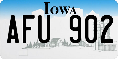 IA license plate AFU902
