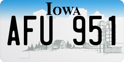 IA license plate AFU951