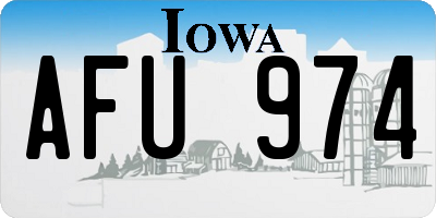 IA license plate AFU974