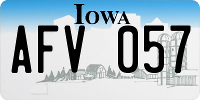 IA license plate AFV057