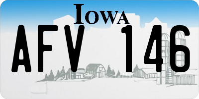 IA license plate AFV146
