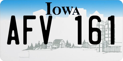 IA license plate AFV161